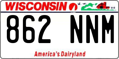 WI license plate 862NNM