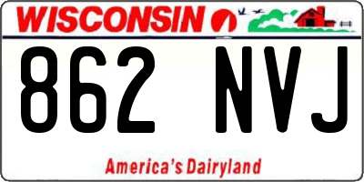 WI license plate 862NVJ