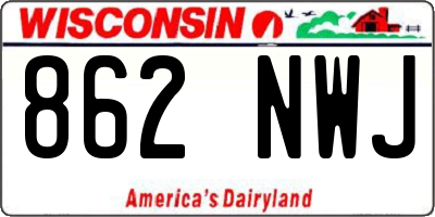 WI license plate 862NWJ