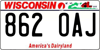 WI license plate 862OAJ