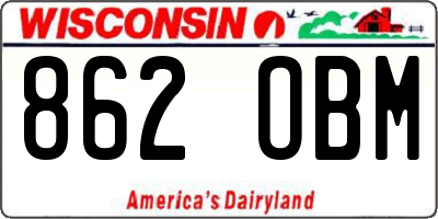 WI license plate 862OBM