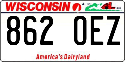 WI license plate 862OEZ