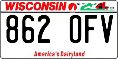 WI license plate 862OFV