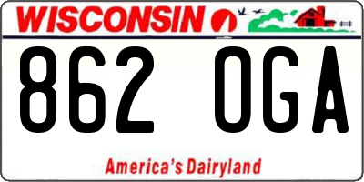 WI license plate 862OGA
