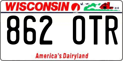 WI license plate 862OTR
