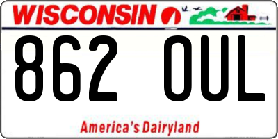 WI license plate 862OUL