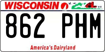WI license plate 862PHM