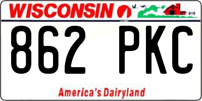 WI license plate 862PKC