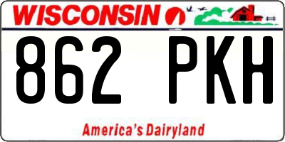 WI license plate 862PKH