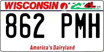 WI license plate 862PMH