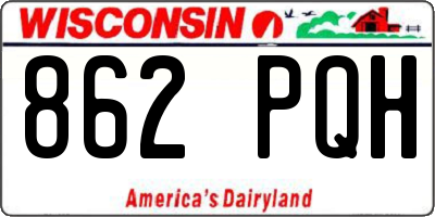 WI license plate 862PQH