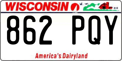 WI license plate 862PQY