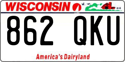 WI license plate 862QKU