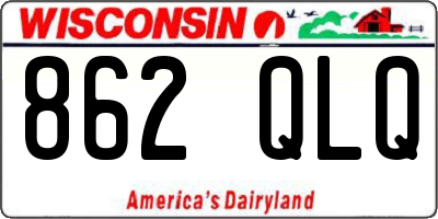 WI license plate 862QLQ