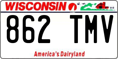 WI license plate 862TMV