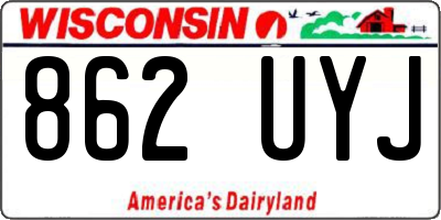 WI license plate 862UYJ