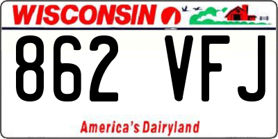 WI license plate 862VFJ