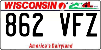 WI license plate 862VFZ
