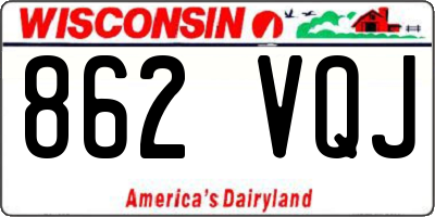 WI license plate 862VQJ