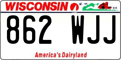 WI license plate 862WJJ