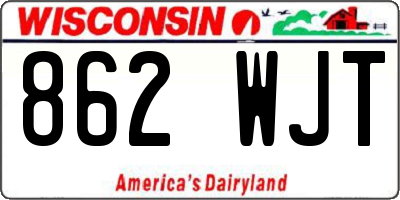 WI license plate 862WJT