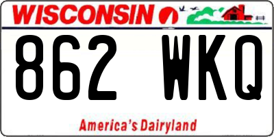 WI license plate 862WKQ