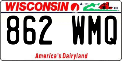 WI license plate 862WMQ