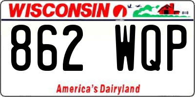 WI license plate 862WQP