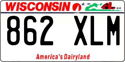 WI license plate 862XLM