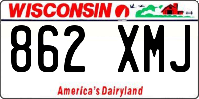 WI license plate 862XMJ