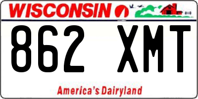 WI license plate 862XMT