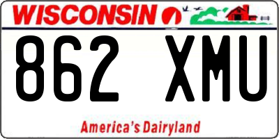 WI license plate 862XMU