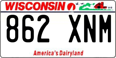 WI license plate 862XNM