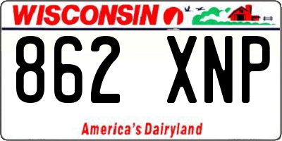 WI license plate 862XNP