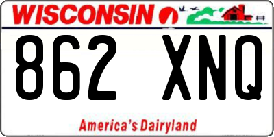WI license plate 862XNQ