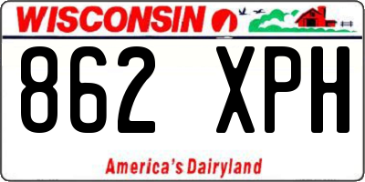WI license plate 862XPH