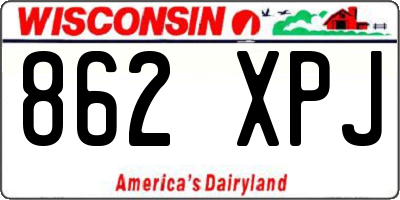 WI license plate 862XPJ