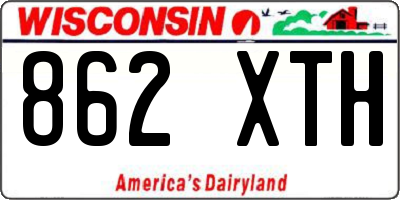 WI license plate 862XTH