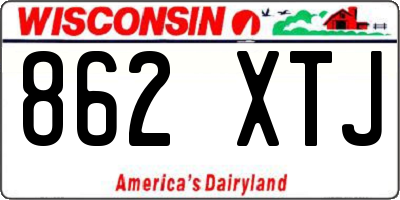WI license plate 862XTJ