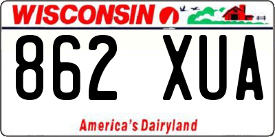 WI license plate 862XUA