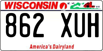 WI license plate 862XUH