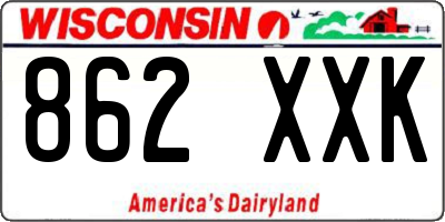 WI license plate 862XXK