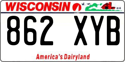 WI license plate 862XYB