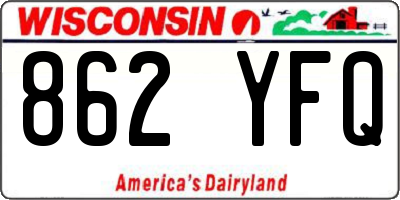 WI license plate 862YFQ