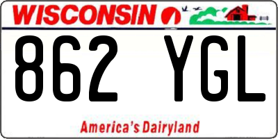 WI license plate 862YGL