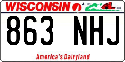 WI license plate 863NHJ