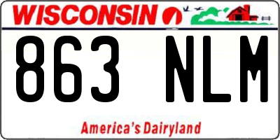 WI license plate 863NLM
