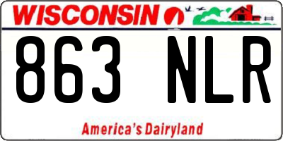 WI license plate 863NLR