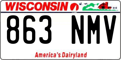 WI license plate 863NMV