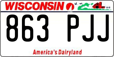 WI license plate 863PJJ